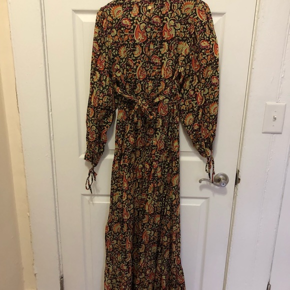 Antik Batik Long Sleeve Maxi Dress M - Picture 3 of 4